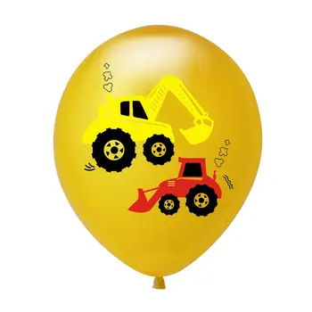 Ekskavatorių balionus, gimtadienio vėliavos lateksiniai balionai inžinerijos sunkvežimių balionai berniukas temą gimtadienio apdaila