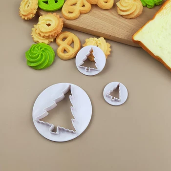 3 Vnt Kalėdų Eglutė Tortas Štampavimo Šokolado Spausdinimo Pelėsių Kalėdų Senelis Slapukas Duona Minkštas Sausainių Dekoravimo Kepimo Įrankiai