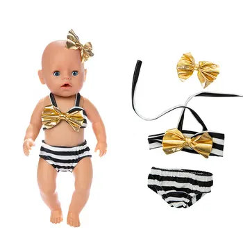 2019 Naujų gražių Bikini drabužiai Tinka 43 cm Baby Doll 17inch Atgimsta Lėlės Priedai