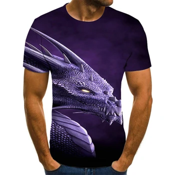 2021 naujas vasaros 3D spausdinimo dragon psichodelinio trumpas rankovės naujovė cool mados vyriški T-shirt geriausiai parduodamas T-shirt