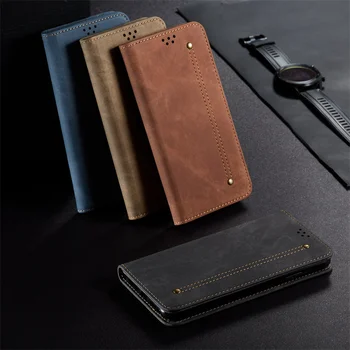 Prabanga Denim Modelis Odos Flip Case For Xiaomi Sumaišykite 4 11t Mi 11 Lite Pro 11 Uitra Atsitiktinis Apsaugos Knygos Viršelio Verslo Stilius
