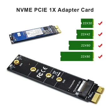 Vidaus Adapteris SSD Diską PCIE Riser į M2 Adapteris NVMe SSD PCI-E M Rakto Jungtį, Palaiko 2230/2242/2260/2280