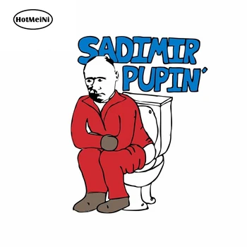 HotMeiNi 13cm x 10,4 cm Sadimir Vladimiras Putinas Poopin Asmenybės Kūrybos VAN Automobilių Lipdukai, Vinilo Medžiagos Anime JDM Lipdukai