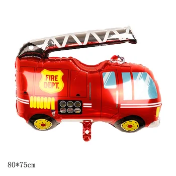Naujas Ledų krepšelį aliuminio balionas Traktoriaus Buldozeris fire truck greitosios pagalbos mokykla, autobusų transportas aliuminio folija balionas