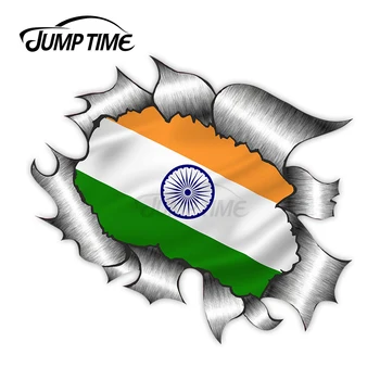 Peršokti Metu Kankina Suplėšyti Metalo Konstrukcijos Su Indija Indijos Vėliavos Motyvu, Išorės Vinilo Automobilių Lipdukas 