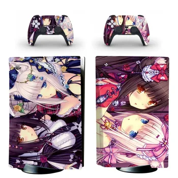 Anime Cute Girl NEKOPARA PS5 Standartinis Diskas Odos Lipdukas, Decal 5 PlayStation Konsolės ir Valdytojai PS5 Odos, Vinilo Įklijos
