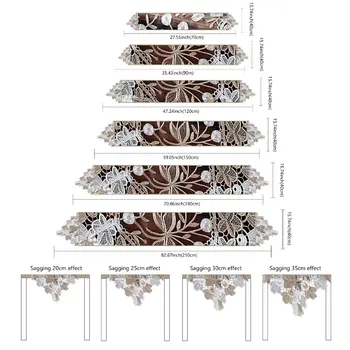Siuvinėti Nėriniai Stalo Runner Europos Stiliaus Gėlių Staltiesė Amerikos Tv Spintelė Dekoratyvinis Kavos Stalo Runner Namų Tekstilės