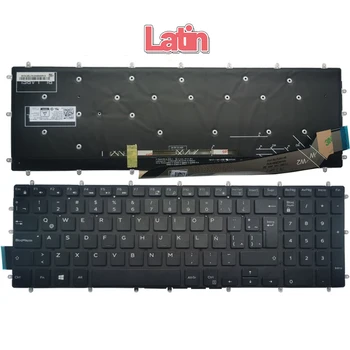 Naujas lotynų/UK/rusų Klaviatūra Dell PK131Q02B00 NSK-EC0BC 01 9Z.NCZLD.A01 03NVJK PK131QP1B00 NSK-EC1BC 01 03R0JR Su Apšvietimu