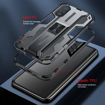 Automobilių Magnetinis Stendas atsparus smūgiams Šarvai Coque už Poco F3 F 3 Xiaomi Mi 11 Redmi Note10 10 Pastaba Pro Redmy Ne 10S PocoF3 Atveju Fundas