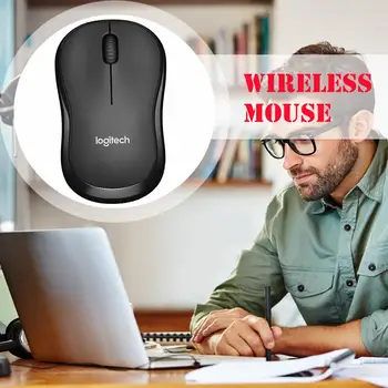 Logitech M185 2.4 GHz Wireless USB Nano Imtuvas 1000 DPI, 3 Mygtukai Optinės Žaidimų Pelės Home Office Žaidimų Nešiojamas Stalinį KOMPIUTERĮ