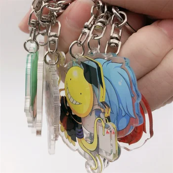 Anime Nužudymo Klasėje Korosensei Keychain Cosplay Priedai Key Chain Pakabukas Animacinių Filmų Ženklelis