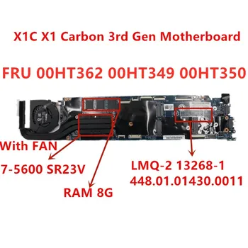 Naujas LMQ-2 motininė Plokštė Lenovo ThinkPad X1 carbono 3rd Gen Nešiojamas Mainboard PROCESORIUS i7-5600 RAM 8GB FRU 00HT362 00HT349 00HT350