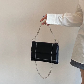 Pečių Krepšiai, Moterų PU Odos Crossbody Bag Black Dizaineris Derliaus Paketas Mados Rankinės Moterų Prabangių Firminių Pledas Retro