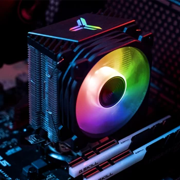 Jonsbo spalvotu LED CPU Aušintuvo 2 Šilumos Vamzdžiai Intel 1200 1150 1151 AMD Tylus Kompiuterio Procesoriaus Aušinimo Radiatoriaus Šilumos Kriaukle