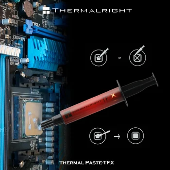 Thermalright TFX Terminis Tepalas 14.3 W/m-k, Kompiuterio, Nešiojamojo kompiuterio GPU, CPU Aušinimo Laidumas Silikono Terminė Pasta 6.2 g/2g