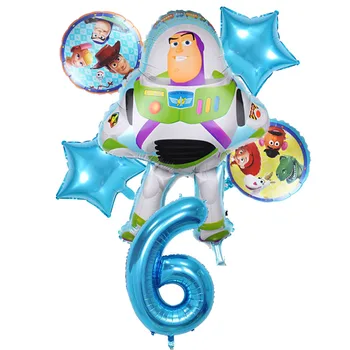 Disney Toy Story Buzz Lightyear Folija Balionas Gimtadienio Prekių Vaikas Faovr Balionai Baby Shower Kidsroom Apdailos Berniukas Žaislai