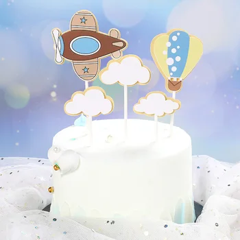 1 rinkinys lėktuvas debesis temą šalies latekso globos 30inch folija skaičius kolbų stovėti skiltyje nustatyti, baby shower gimtadienio dekoracijos