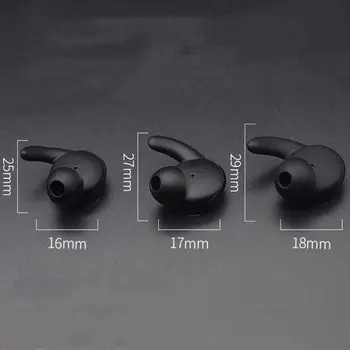 3 Poras Ausinių Padengti In-Ear Patarimai Minkšto Silikono Odos Ausinė Ausies Kabliuko Pumpurai Pakeisti Huawei Honor AM61 Sporto Bluetooth H
