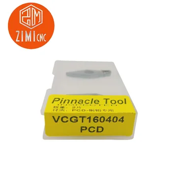 2vnt VCGT / VCMT160404/08 politikos suderinamumo vystymosi labui CNC pjovimo aliuminio, vario apdirbimo gręžimo, tekinimo deimantinio disko už SVXC turėtojas