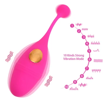 Šokinėja Kiaušinių Makšties Sugriežtinti Naudotis Nešiojami Dildo Vibratorius 10 Greičio G-Spot Klitorio Stimuliatorius Nuotolinio Valdymo Sekso Žaislas Moterims