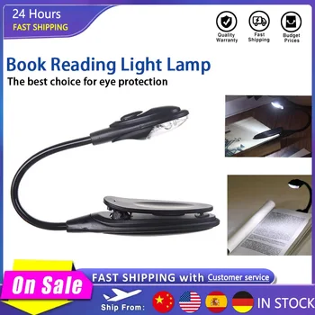 Led Knyga Atsižvelgiant Mini Clip-On Lankstus Ryškios LED Lempos, Šviesa Knygos Lempa Kelionės Miegamasis Book Reader Kalėdų Dovanos