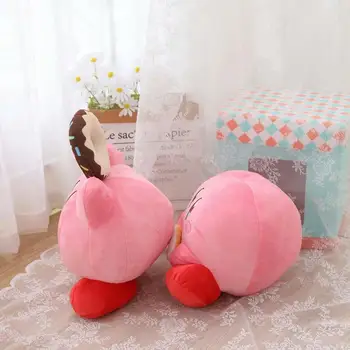 Kawaii kūrybos spurgos tipas Kirby pliušas pagalvės Animacinių filmų minkštos lėlės kambarį apdailos populiariausių vaikų dovanų