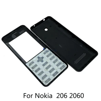 Nauji Aukštos Kokybės korpusai Nokia 208 Dual SIM Kortelę 2080 215 206 2060 Mobiliojo Telefono Dangtelį Atveju Klaviatūra