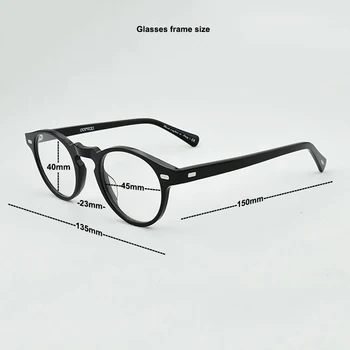 OV5186 Prekės Apvalūs akiniai moterų 2021 optiniai akinių rėmeliai vyrų derliaus trumparegystė recepto 45MM mažo dydžio, akinių rėmeliai