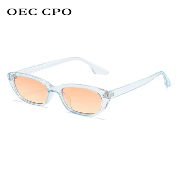 OEC CPO Mados Mažas Kvadratas Akiniai nuo saulės Moterims, Naujas 2021 Spalvinga Stačiakampio Saulės Glasse Moterų Atspalvių Spalvinga UV400 Akiniai